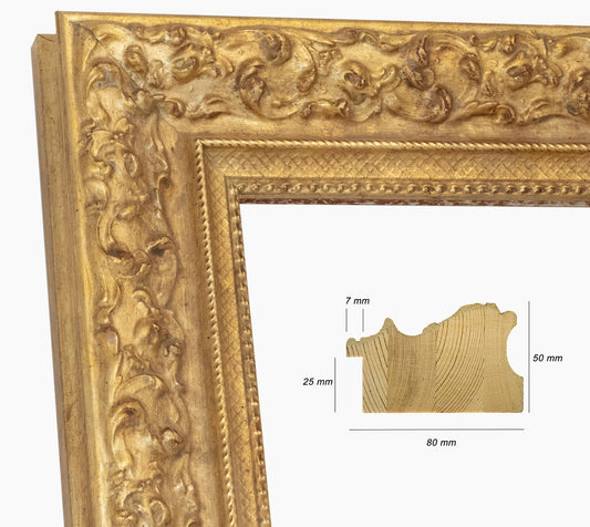 Cadre d'or en bois sur mesure 4497.010