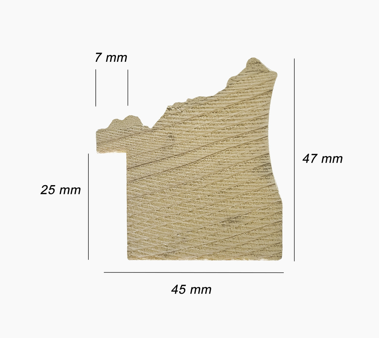 Cadre noire et argent en bois sur mesure 495.602