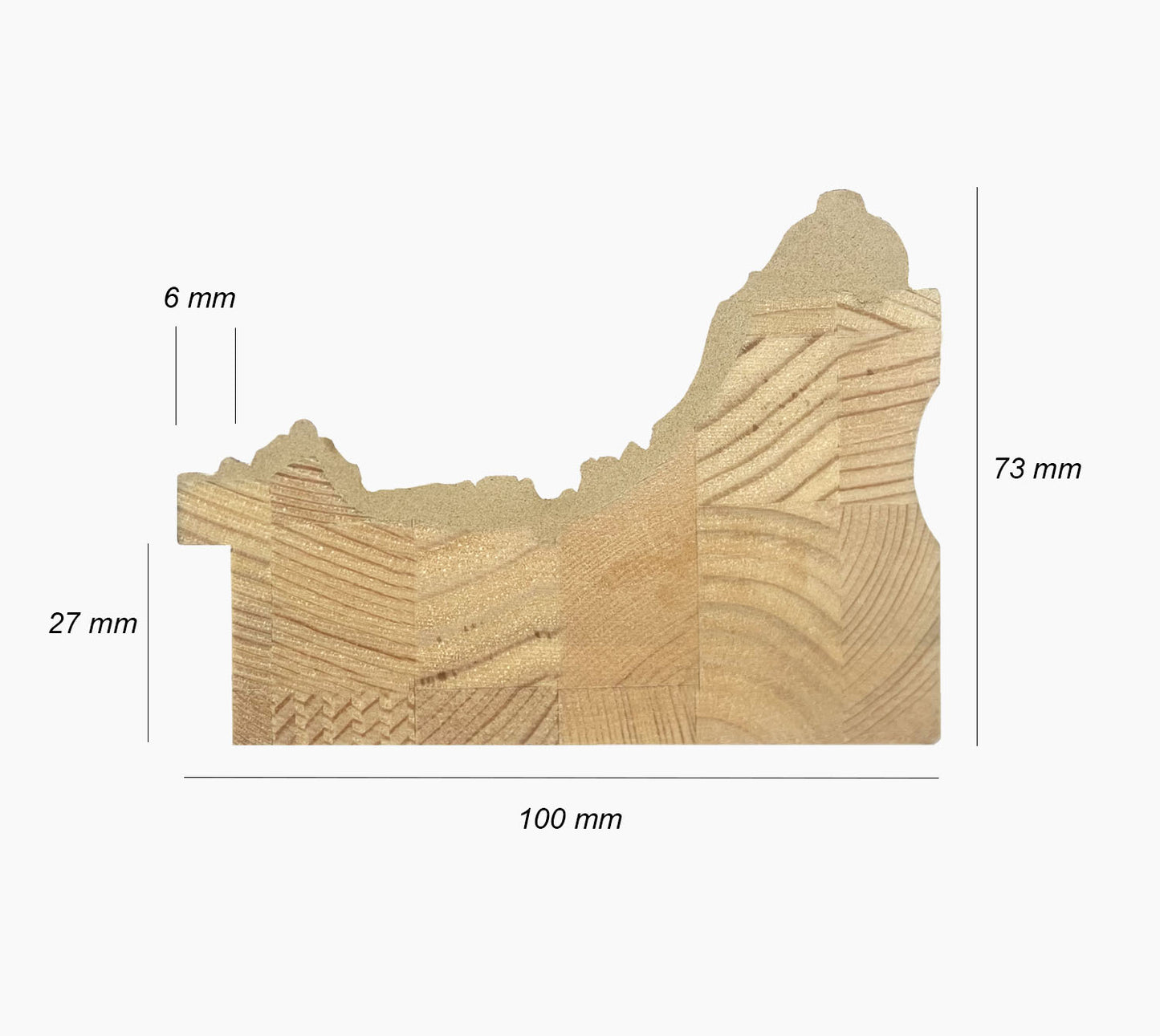 Baroque wooden frame with antique gold leaf 6301.230