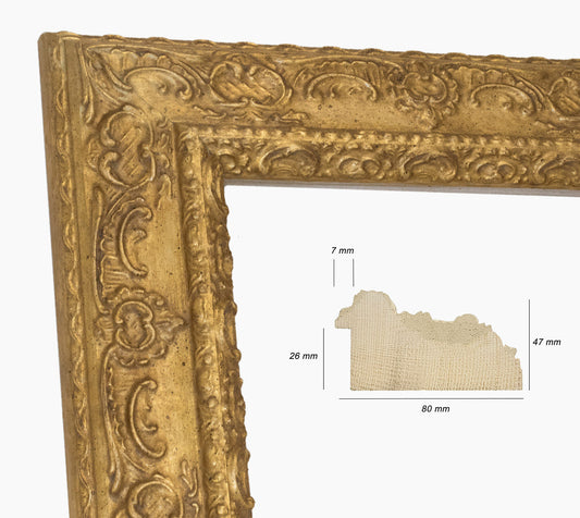 Cadre d'or en bois sur mesure 634.010