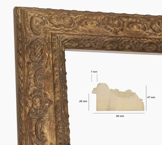 Cadre d'or en bois sur mesure 634.230