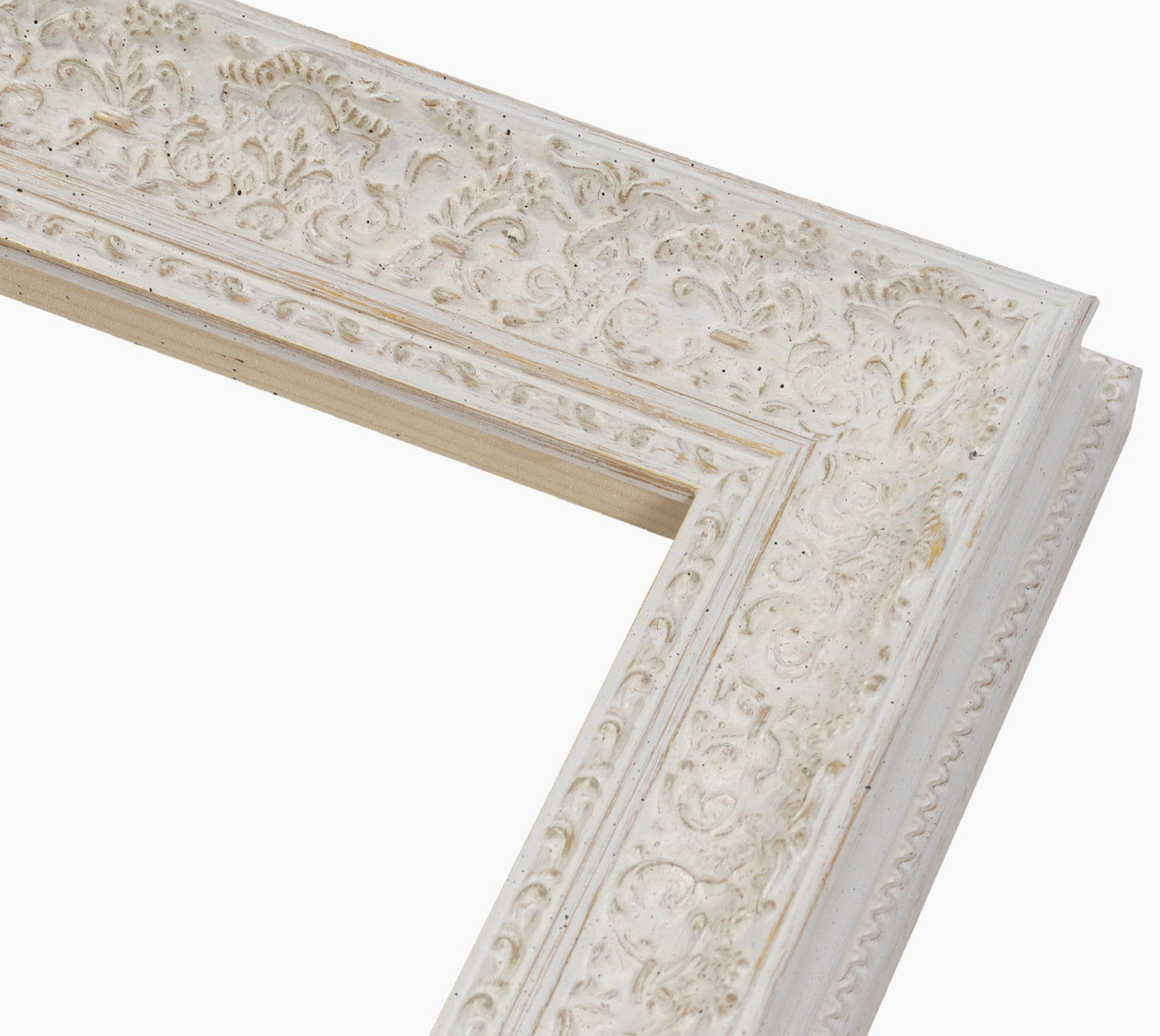 Picture frame baroque white with ochre 731.915
