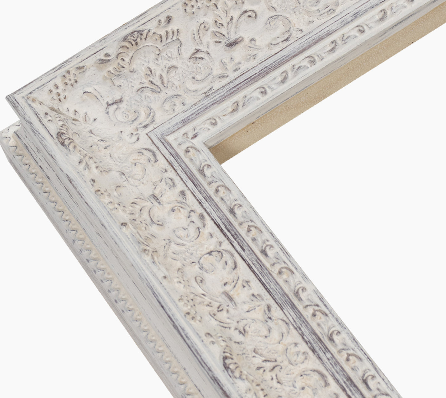 Picture frame white with brown 731.920