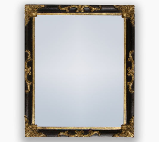 Miroirs ancien sur mesure noir et or antique cor.227.601
