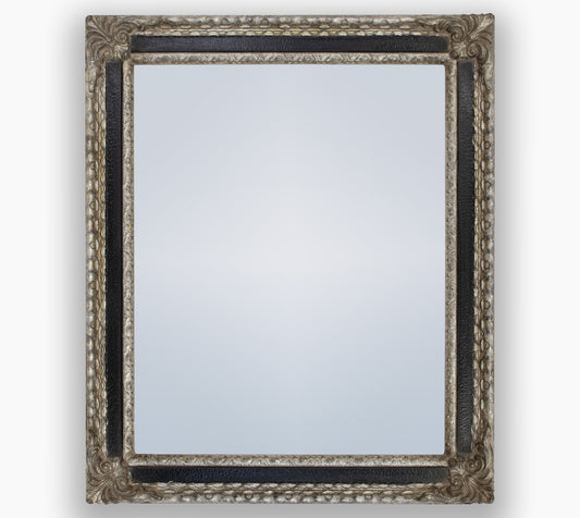 Miroirs ancien sur mesure noir et argent cor.343.602