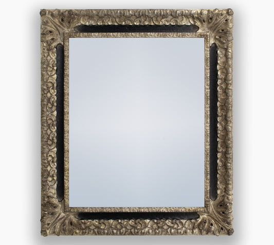 Miroirs ancien sur mesure noir et argent cor.4480.602