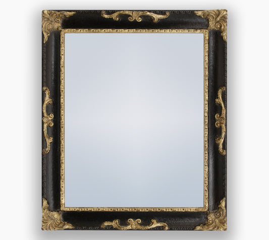 Miroirs ancien sur mesure noir et or cor.620.601
