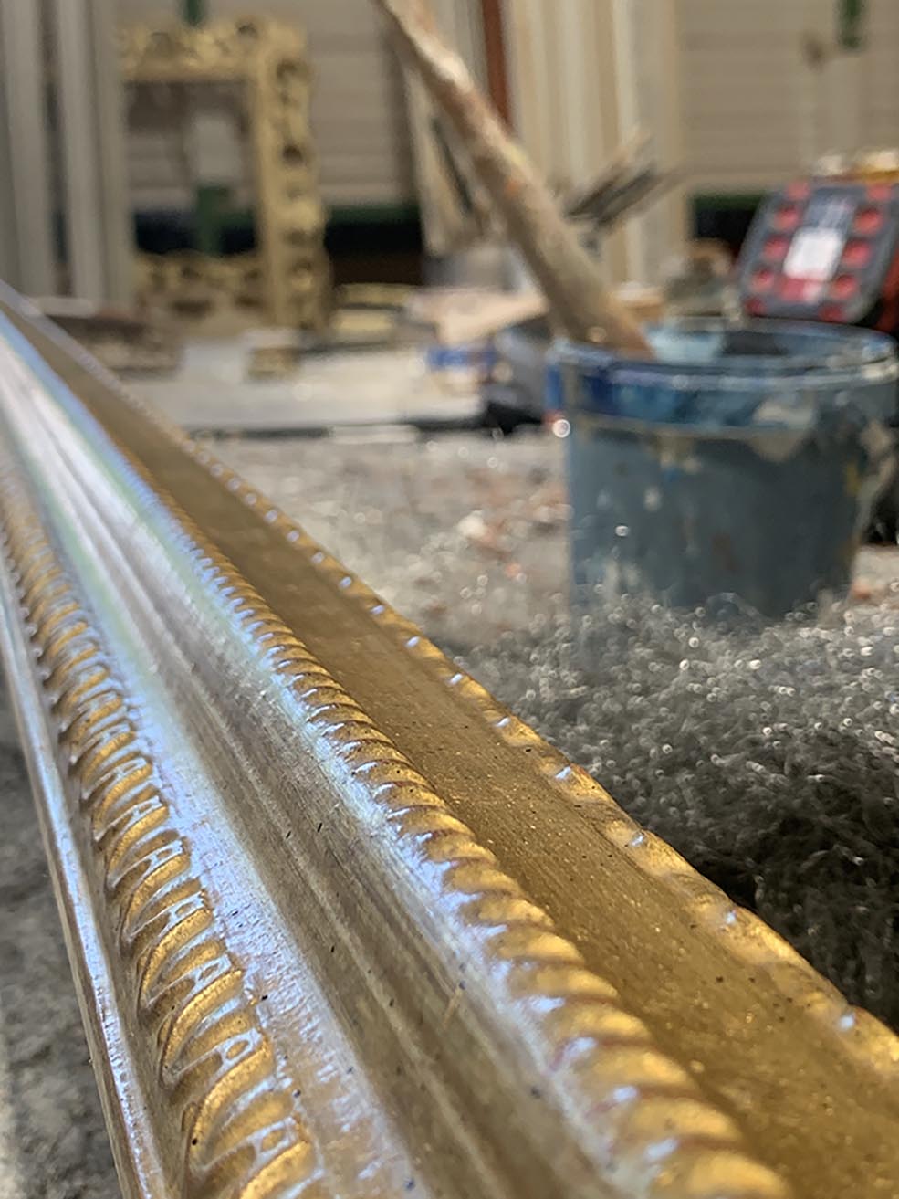 Baguettes de cadre en bois fabriquées à la main