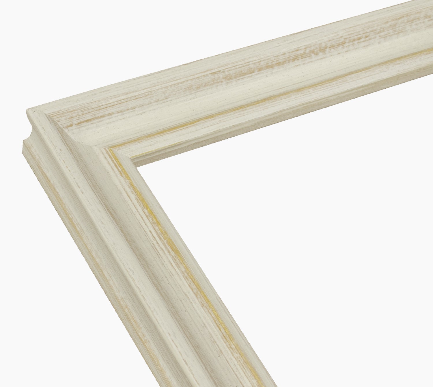 145.915 cadre en bois à fond ocre blanc mesure de profil 35x30 mm Lombarda cornici S.n.c.