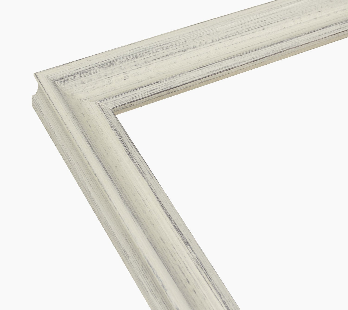 145.920 cadre en bois blanc avec fond marron mesure de profil 35x30 mm Lombarda cornici S.n.c.