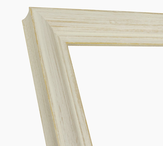 225.915 cadre en bois à fond ocre blanc mesure de profil 45x30 mm Lombarda cornici S.n.c.