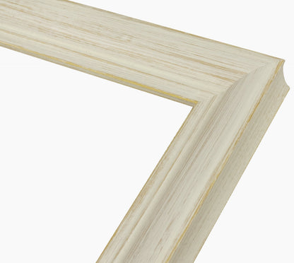225.915 cadre en bois à fond ocre blanc mesure de profil 45x30 mm Lombarda cornici S.n.c.