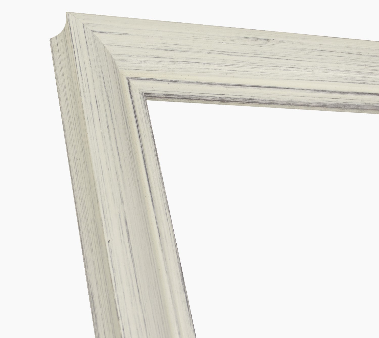 225.920 cadre en bois blanc avec fond marron mesure de profil 45x30 mm Lombarda cornici S.n.c.