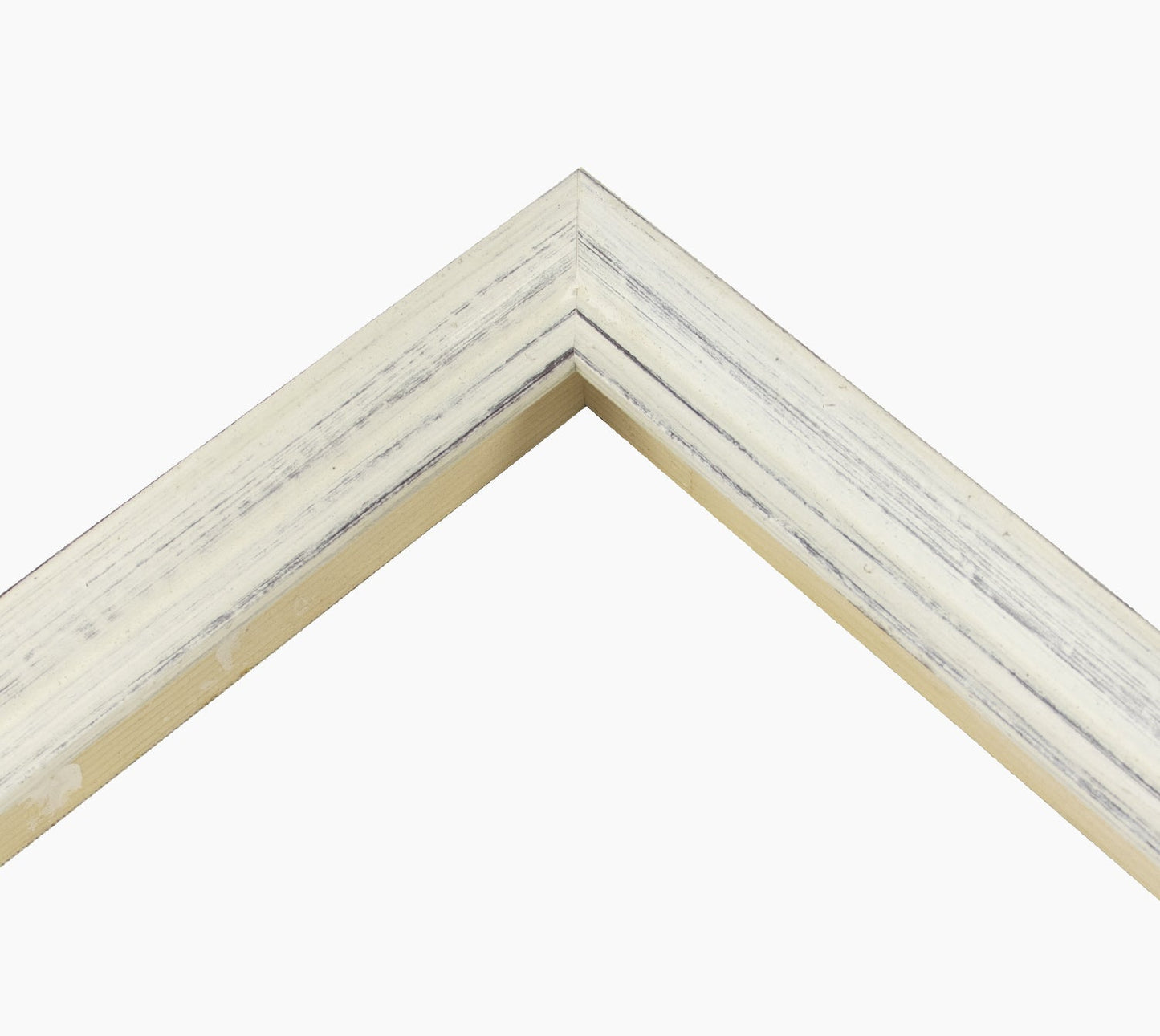 226.920 cadre en bois blanc avec fond marron mesure de profil 42x26 mm Lombarda cornici S.n.c.