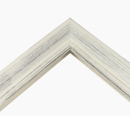227.920 cadre en bois blanc avec fond marron mesure de profil 45x45 mm Lombarda cornici S.n.c.