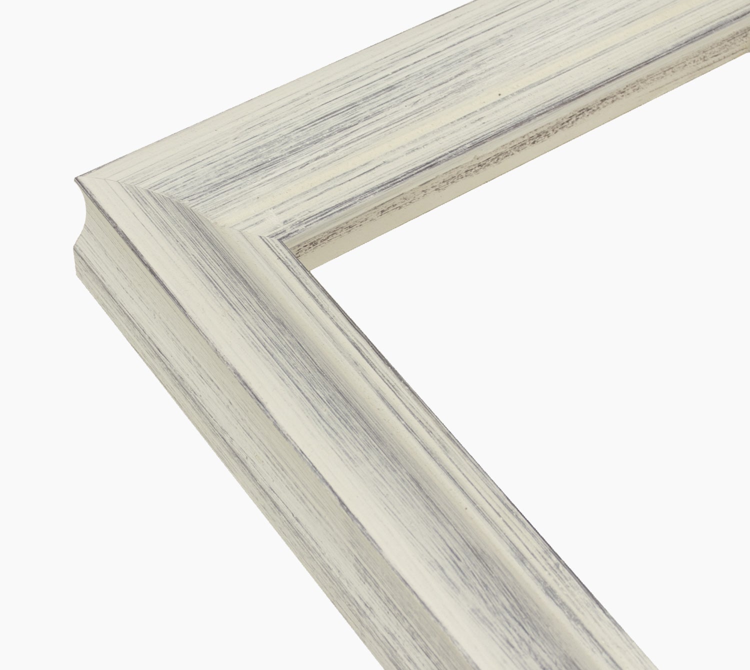 227.920 cadre en bois blanc avec fond marron mesure de profil 45x45 mm Lombarda cornici S.n.c.