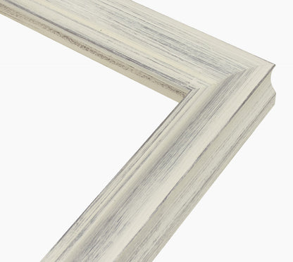 227.920 cadre en bois blanc avec fond marron mesure de profil 45x45 mm Lombarda cornici S.n.c.