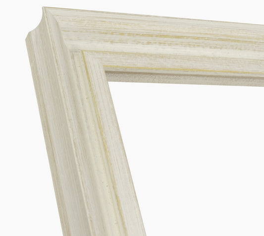 229.915 cadre en bois à fond ocre blanc mesure de profil 45x45 mm Lombarda cornici S.n.c.