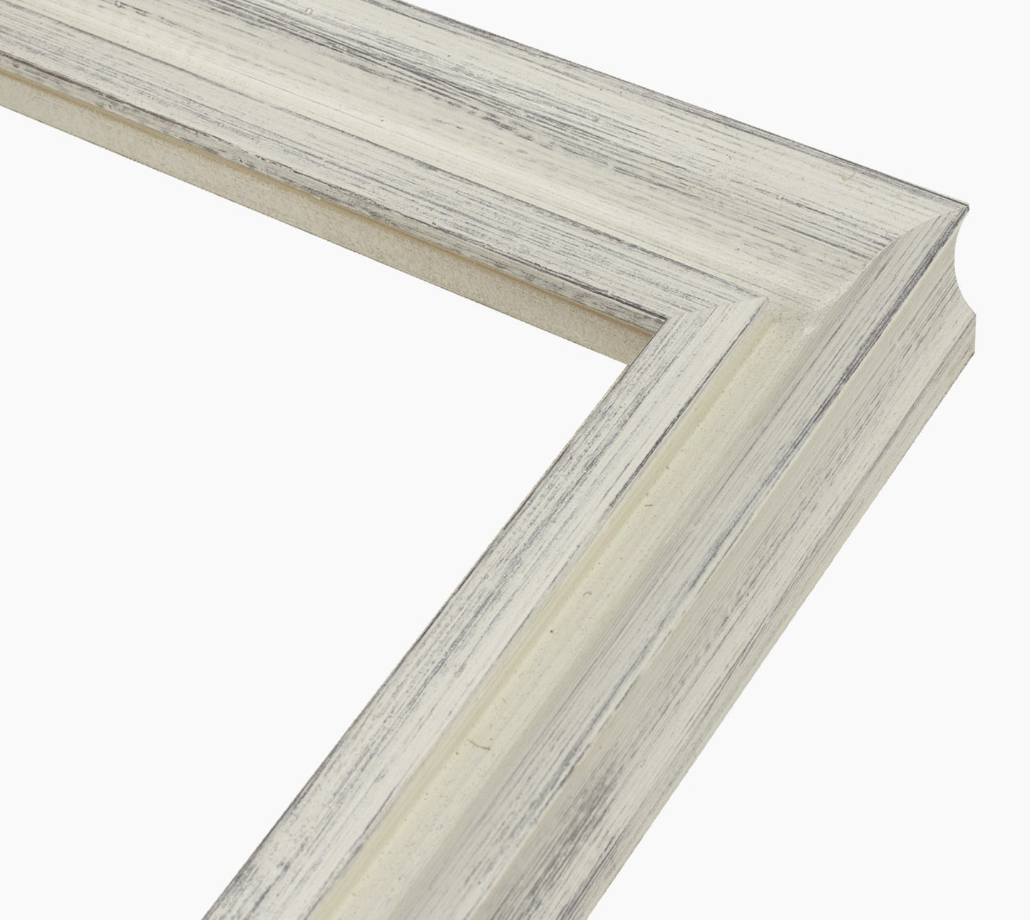229.920 cadre en bois blanc avec fond marron  mesure de profil 45x45 mm Lombarda cornici S.n.c.