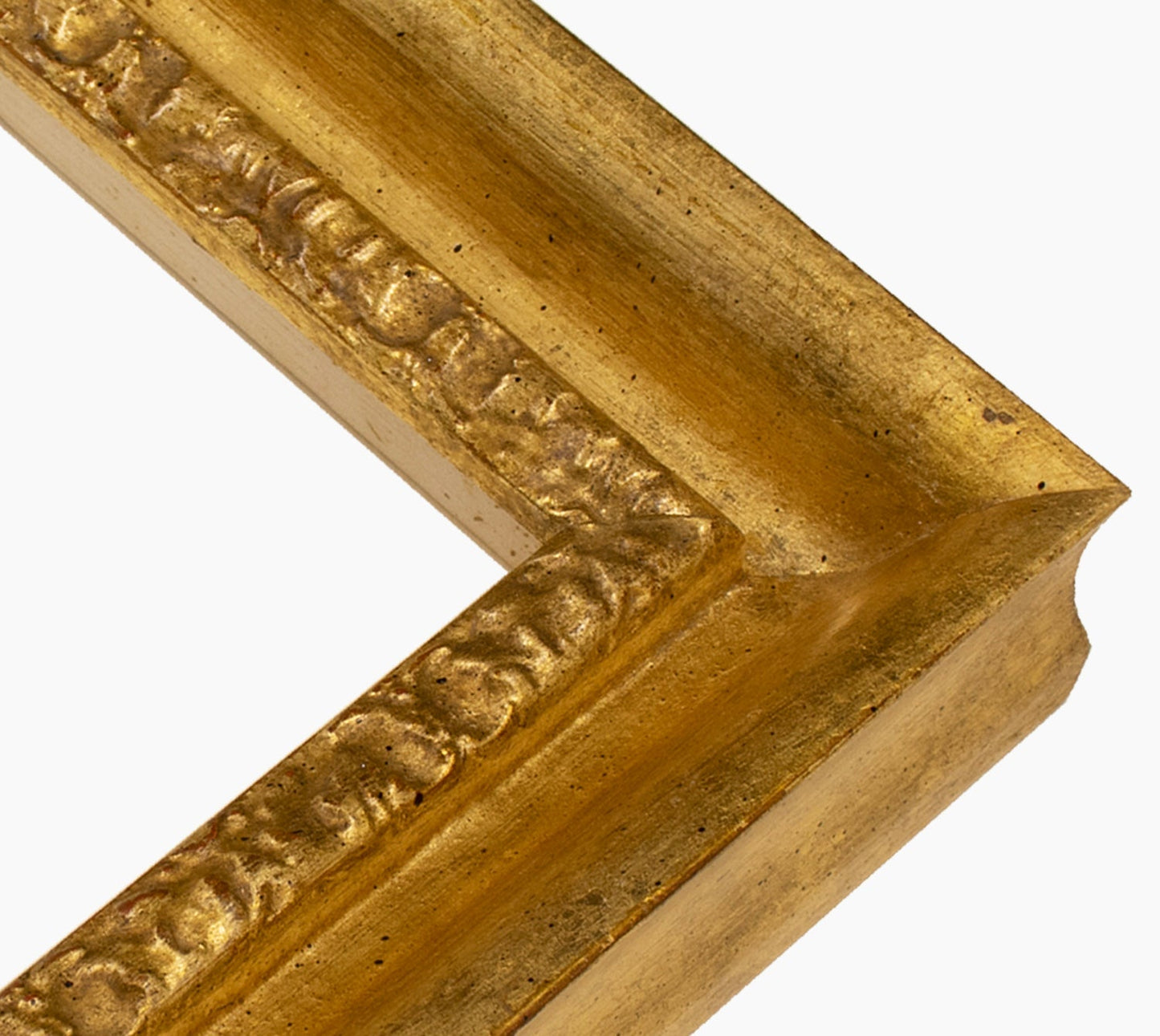 230.010 cadre en bois à la feuille d'or. mesure de profil 45x45 mm Lombarda cornici S.n.c.