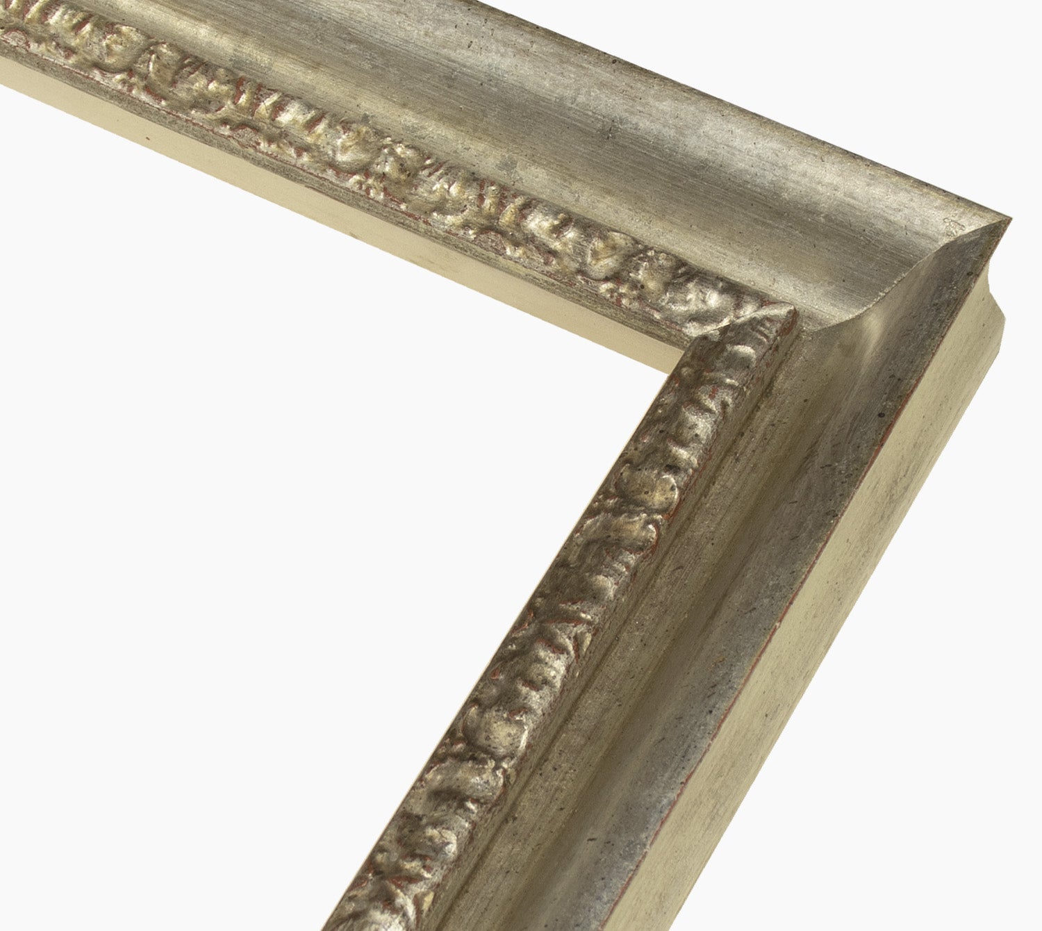 230.011 cadre en bois à la feuille d'argent mesure de profil 45x45 mm Lombarda cornici S.n.c.