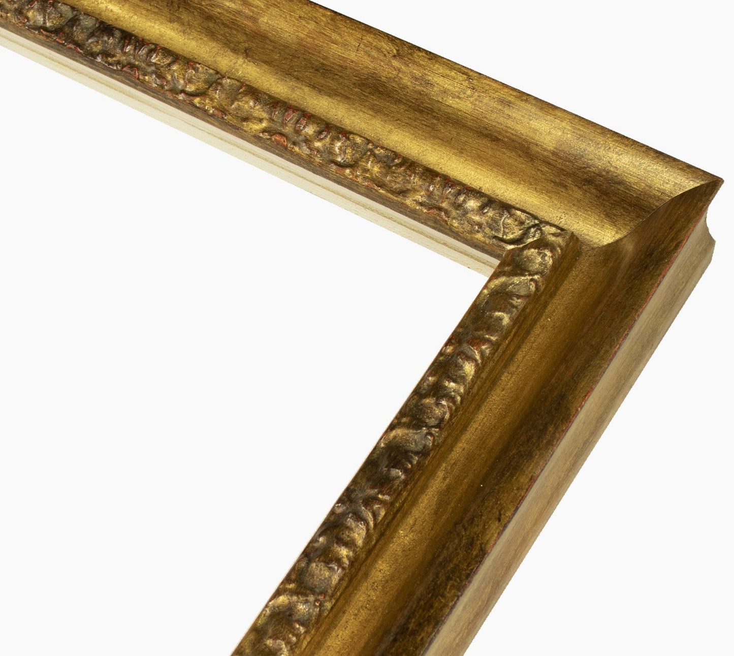 230.230 cadre en bois à la feuille d'or antique mesure de profil 45x45 mm Lombarda cornici S.n.c.