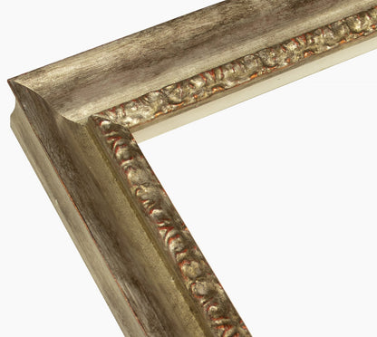 230.231 cadre en bois à la feuille d'argent antique mesure de profil 45x45 mm Lombarda cornici S.n.c.