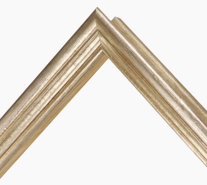 Wooden frame with silver leaf art.240.011