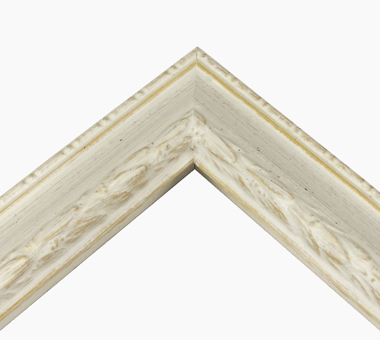 278.915 cadre en bois à fond ocre blanc mesure de profil 60x45 mm Lombarda cornici S.n.c.