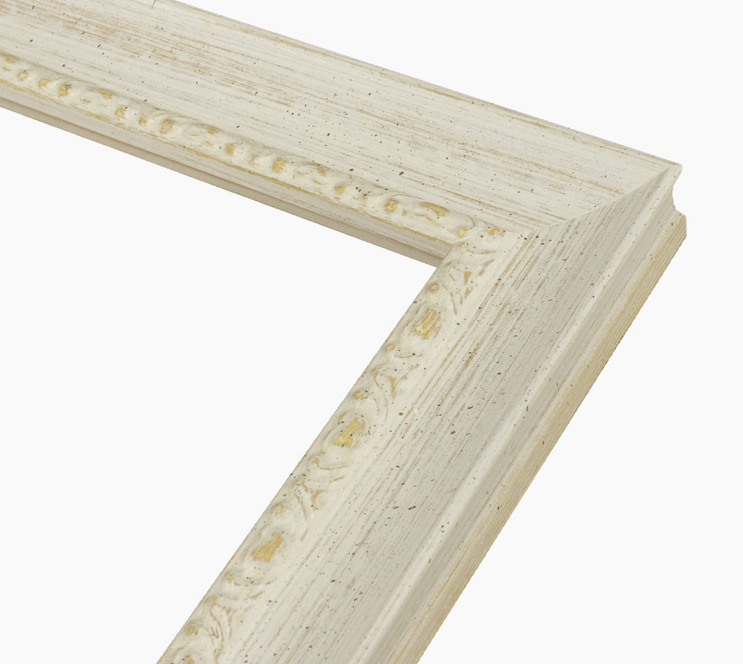 297.915 cadre en bois à fond ocre blanc mesure de profil 45x30 mm Lombarda cornici S.n.c.