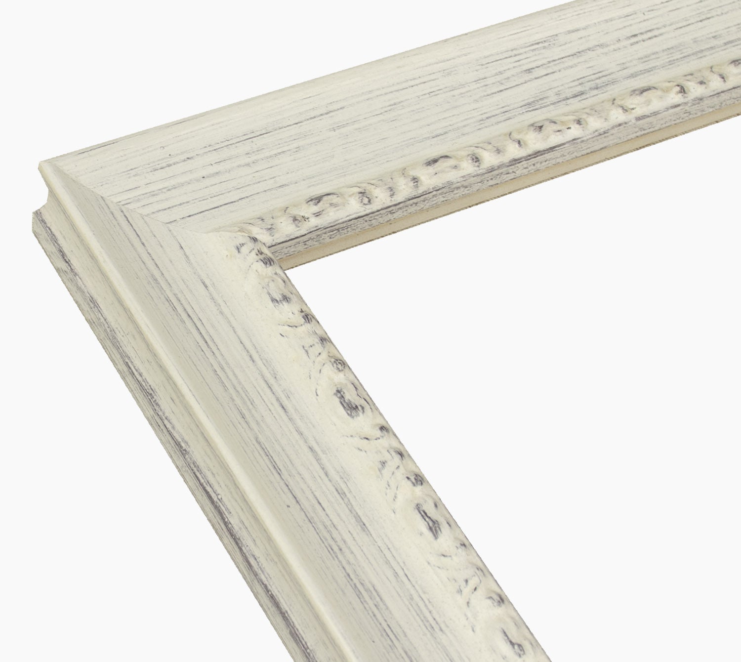 297.920 cadre en bois à fond sombre blanc mesure de profil 45x30 mm Lombarda cornici S.n.c.