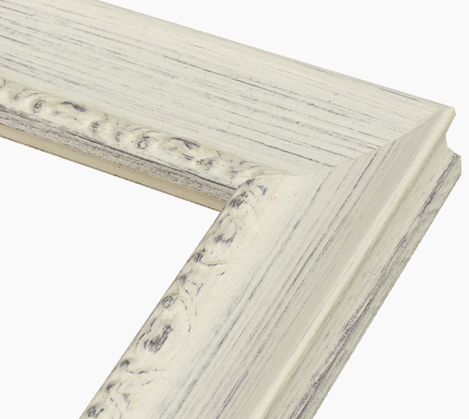 297.920 cadre en bois à fond sombre blanc mesure de profil 45x30 mm Lombarda cornici S.n.c.