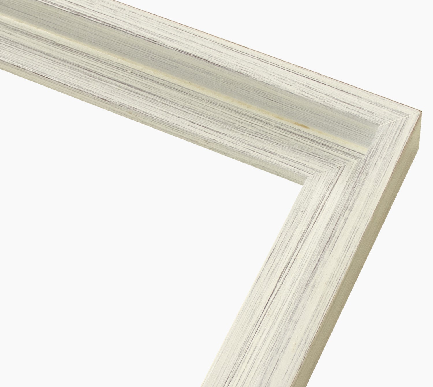 305.920 cadre en bois blanc fond marron mesure de profil 40x35 mm Lombarda cornici S.n.c.