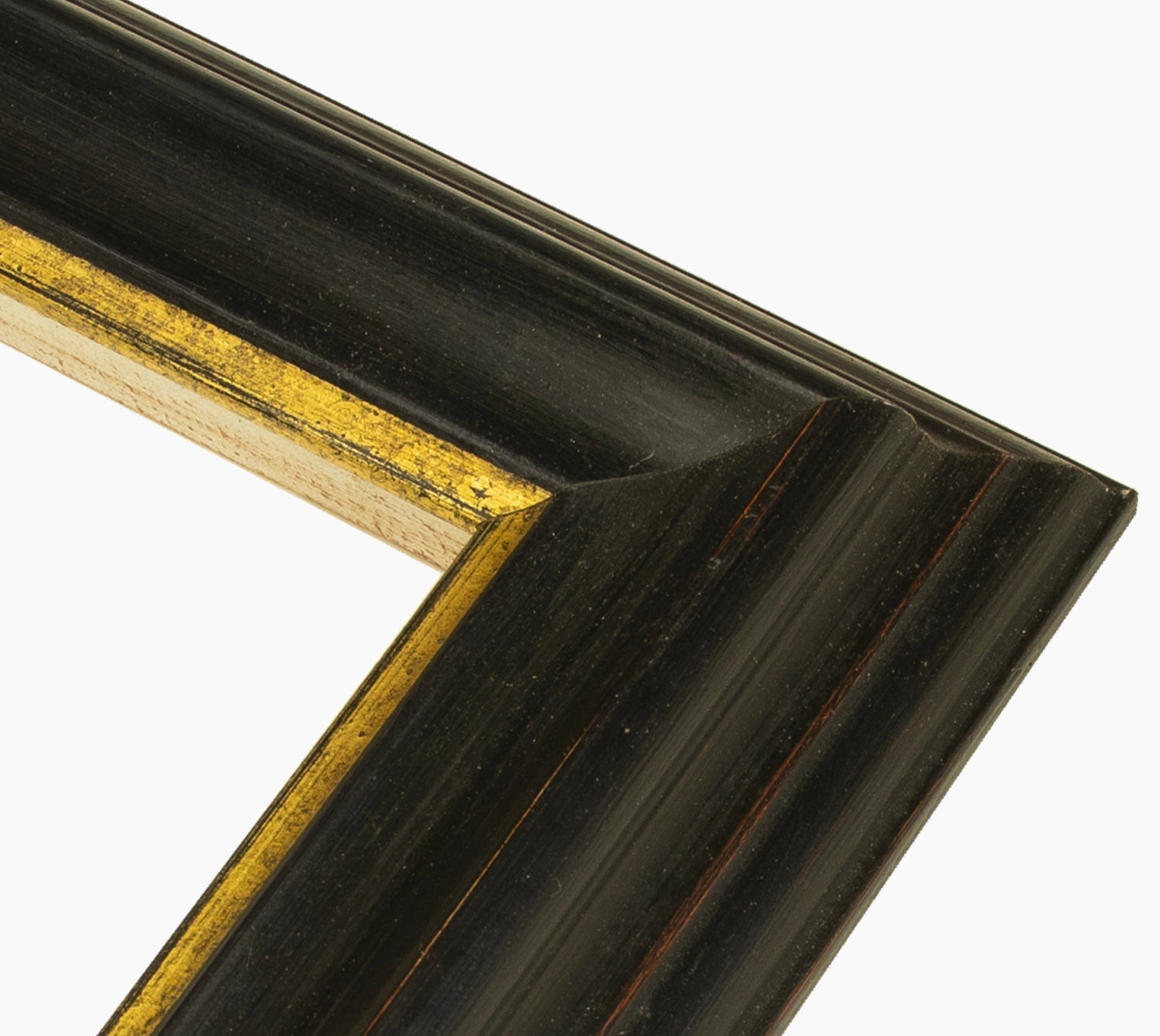 310.601 noire à cire avec fil d'or mesure de profil 60x40 mm Lombarda cornici S.n.c.