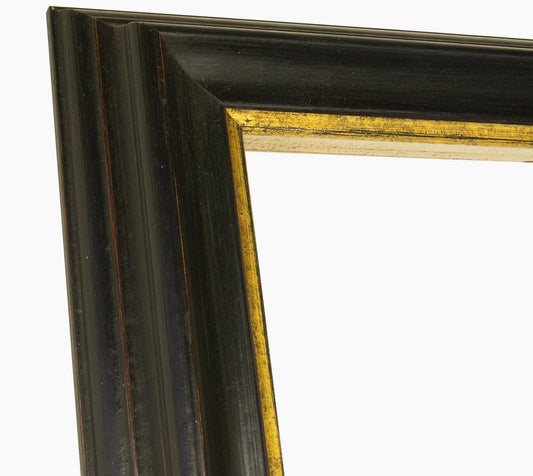 310.601 noire à cire avec fil d'or mesure de profil 60x40 mm Lombarda cornici S.n.c.