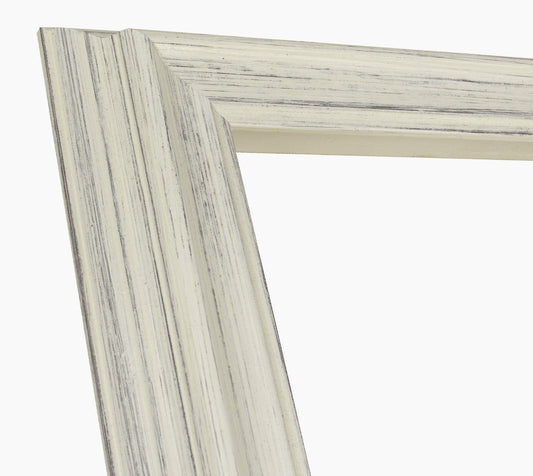 310.920 cadre en bois blanc avec fond marron mesure de profil 60x40 mm Lombarda cornici S.n.c.