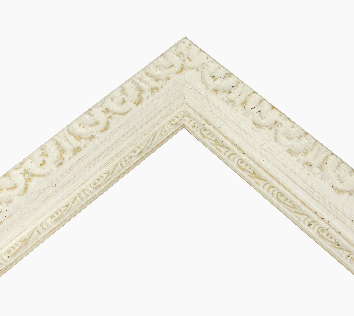 325.915 cadre en bois à fond ocre blanc mesure de profil 45x30 mm Lombarda cornici S.n.c.