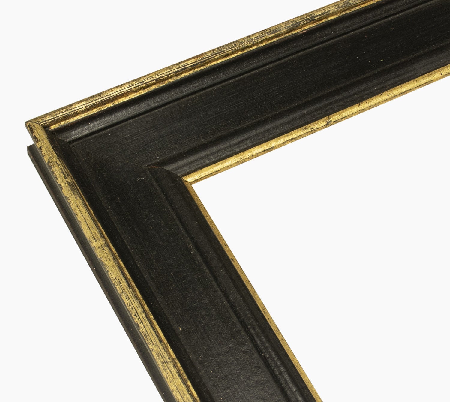 340.601 cadre en bois noir avec des fils d'or mesure de profil 60x30 mm Lombarda cornici S.n.c.