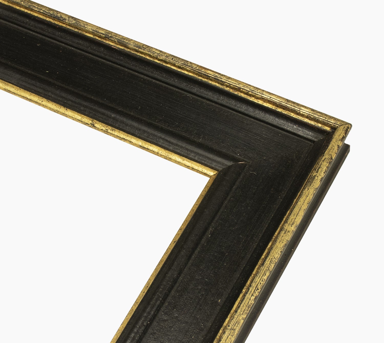 340.601 cadre en bois noir avec des fils d'or mesure de profil 60x30 mm Lombarda cornici S.n.c.