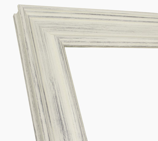340.920 cadre en bois blanc avec fond marron mesure de profil 60x30 mm Lombarda cornici S.n.c.