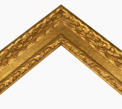 343.010 cadre en bois à la feuille d'or mesure de profil 60x30 mm Lombarda cornici S.n.c.