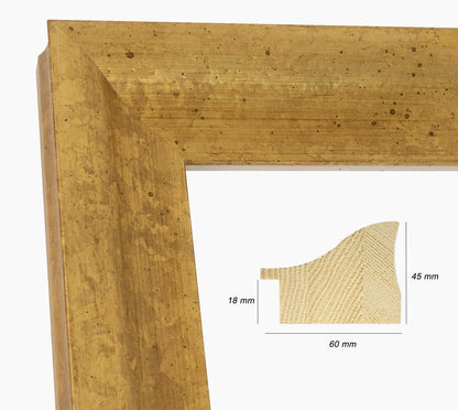 Cadre d'or en bois sur mesure 345.010