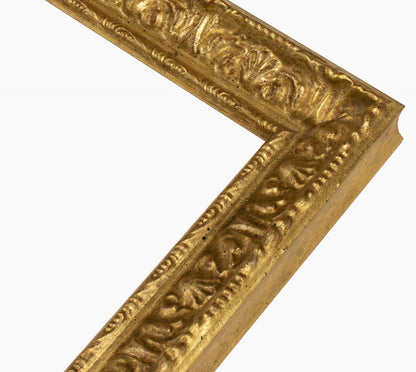 396.010 cadre en bois à la feuille d'or mesure de profil 45x35 mm Lombarda cornici S.n.c.