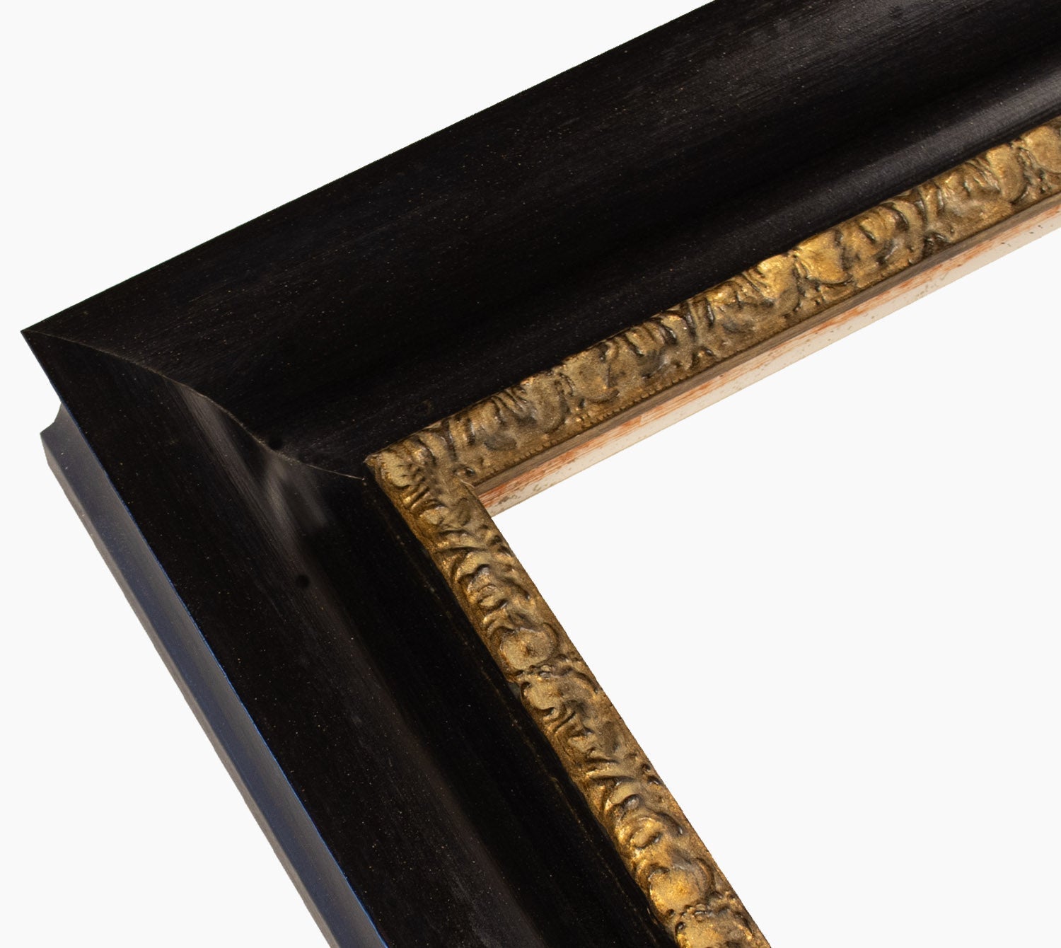 430.601 cadre en bois noir avec fil d'or mesure de profil 65x55 mm Lombarda cornici S.n.c.