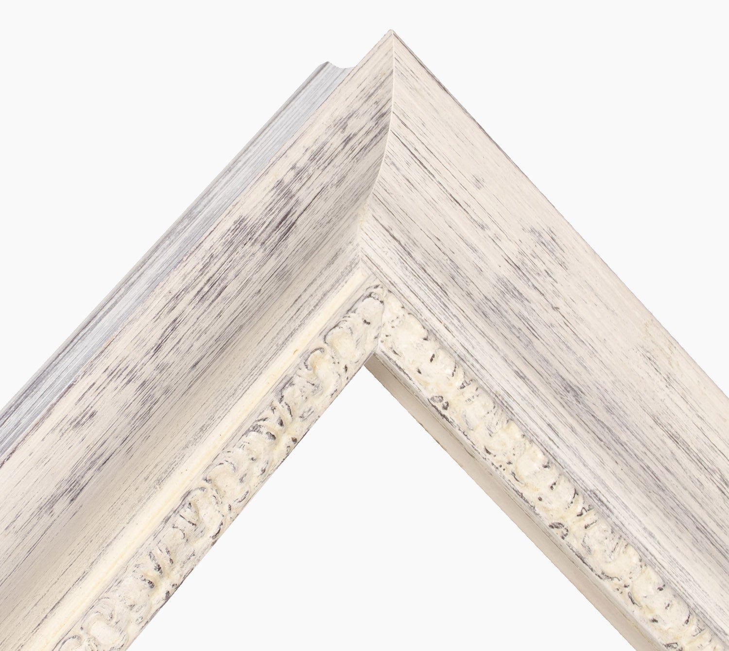 4900.920 cadre en bois à fond sombre blanc mesure de profil 100x50
