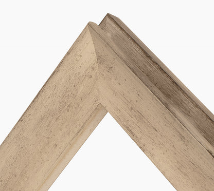 Cadre en bois sur mesure gris tourterelle avec argent 446.2040