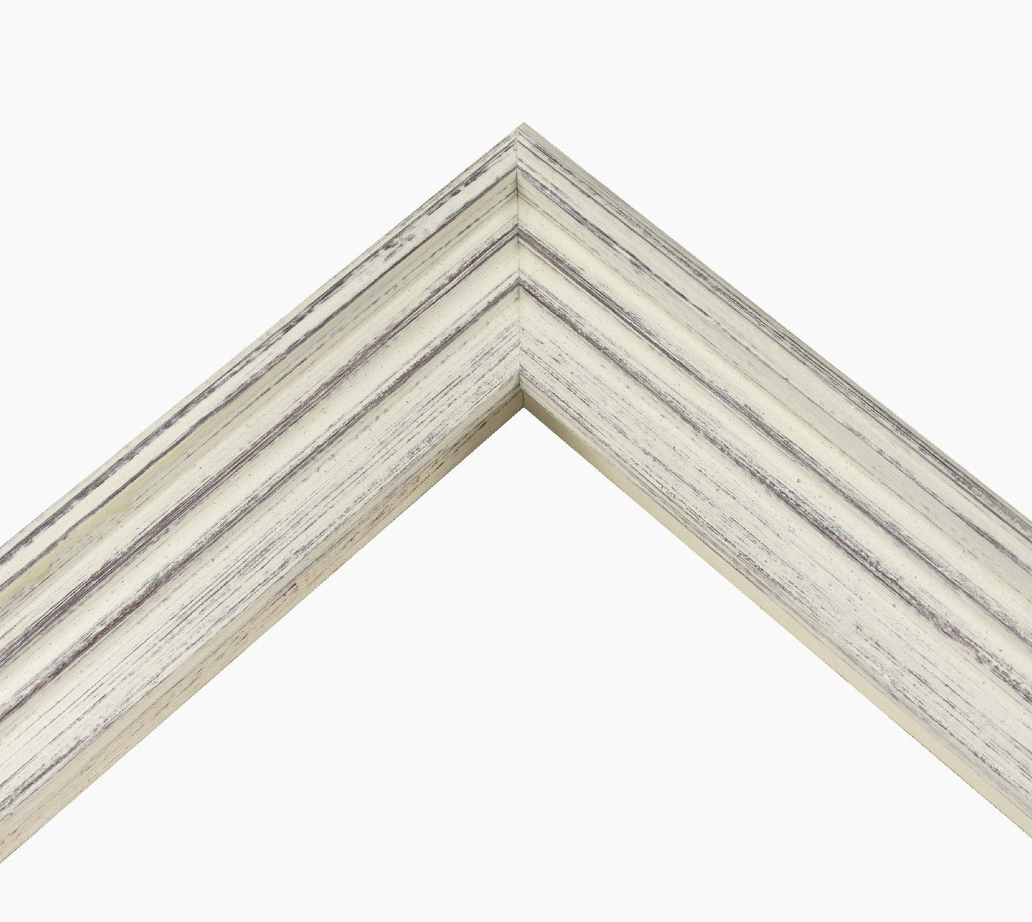 740.920 cadre en bois blanc avec fond marron mesure de profil
