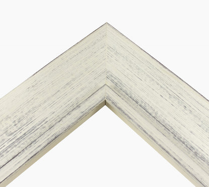 448.920 cadre en bois blanc avec fond marron mesure de profil 80x45 mm Lombarda cornici S.n.c.