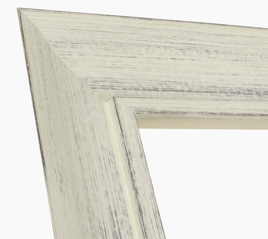 448.920 cadre en bois blanc avec fond marron mesure de profil 80x45 mm Lombarda cornici S.n.c.