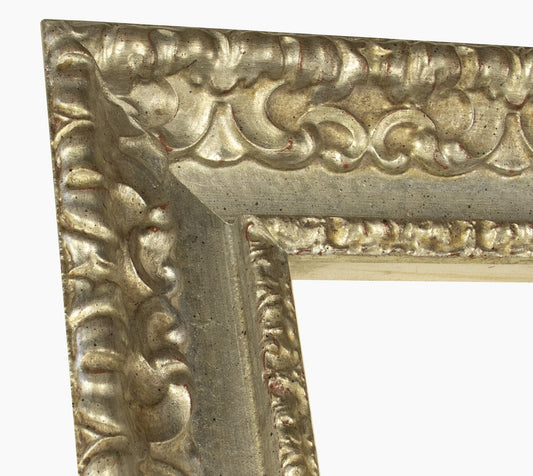 4480.011 cadre en bois à la feuille d'argent mesure de profil 80x50 mm Lombarda cornici S.n.c.